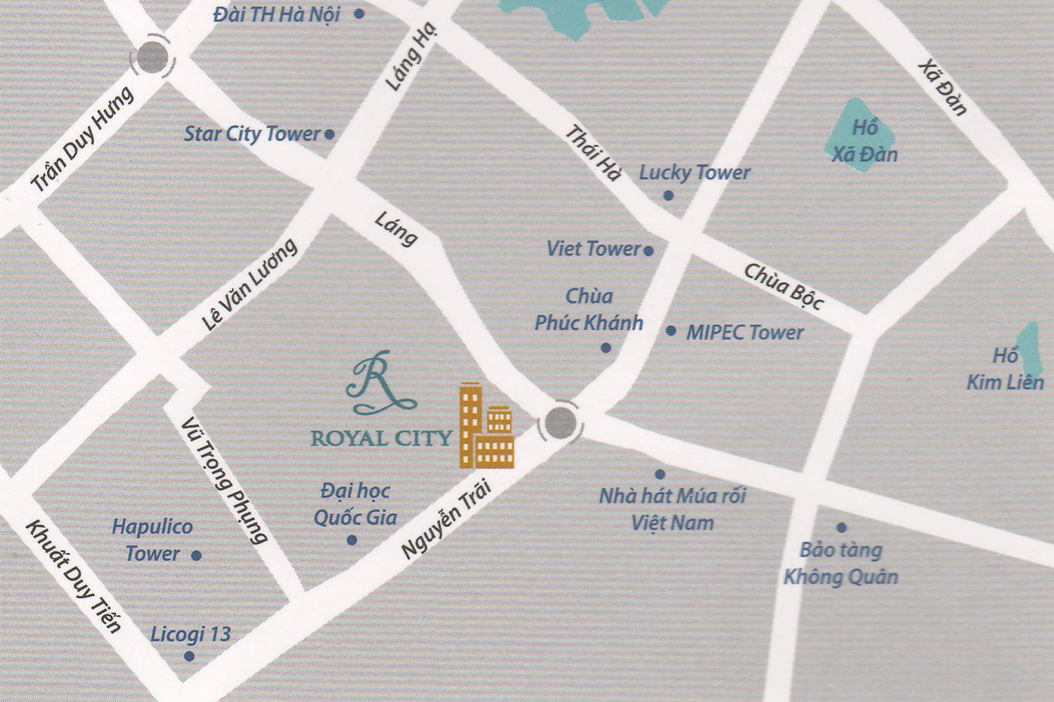 Vị trí dự án Vinhomes Royal City