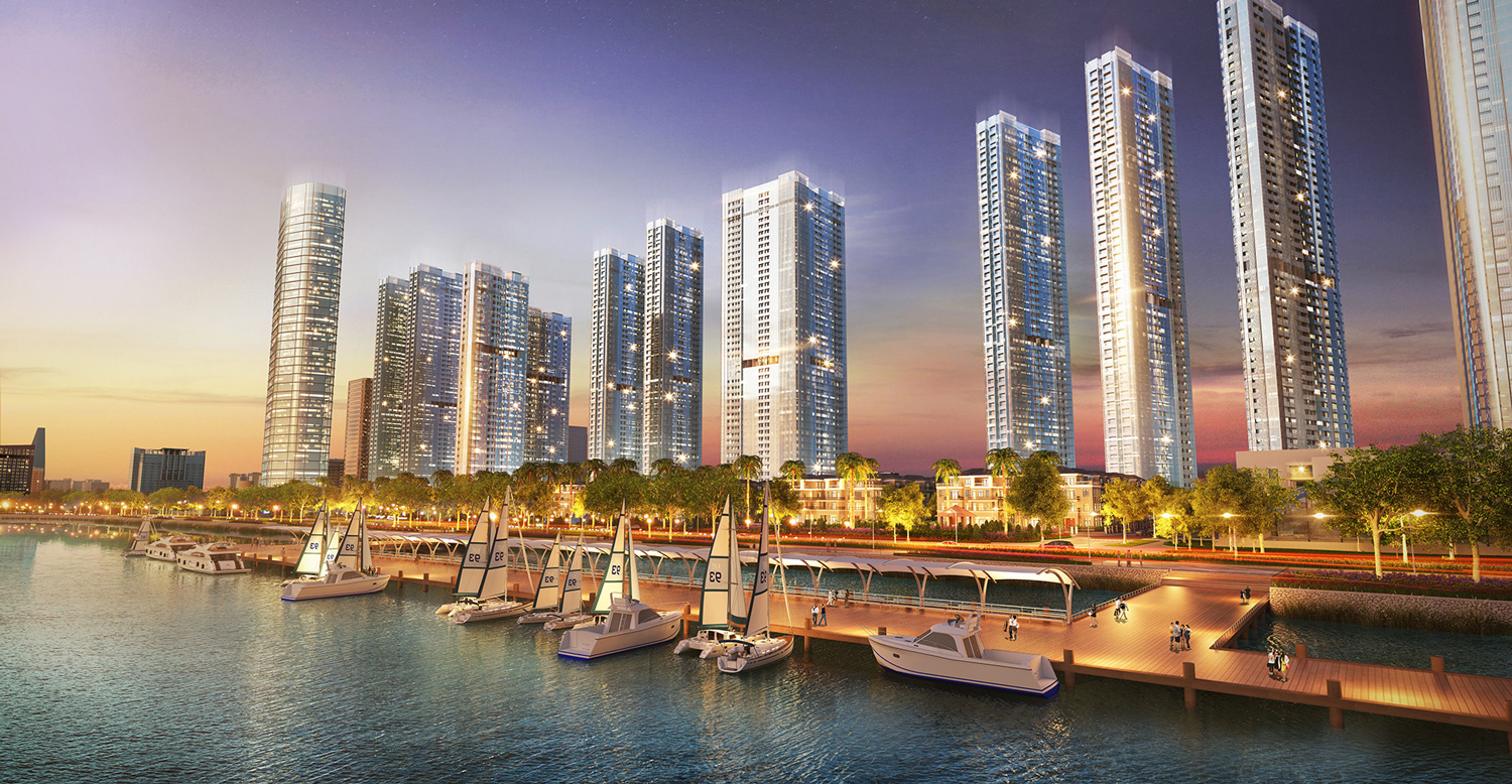 Phối cảnh tổng thể dự án Vinhomes Golden River