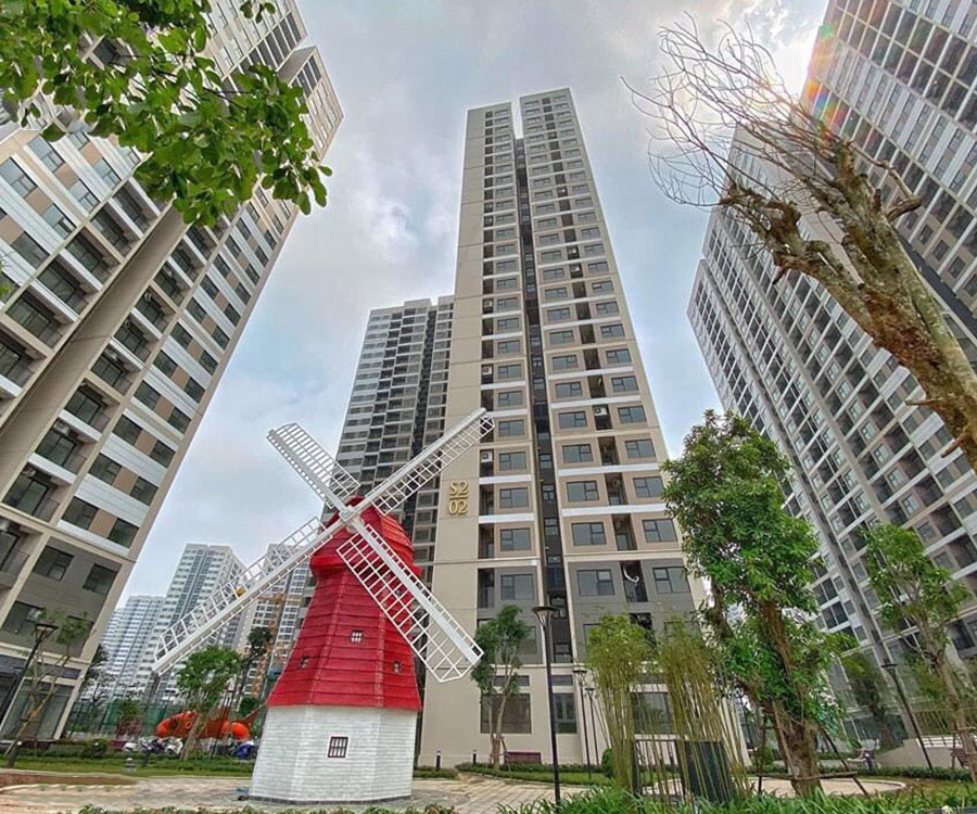 Ảnh thực tế tòa S2.02 phân khu The Rainbow - Vinhomes Grand Park Quận 9