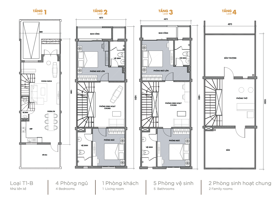 Mẫu liền kề Vinhomes Thăng Long