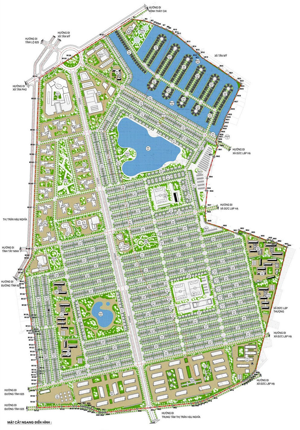 Mặt bằng tổng thể Vinhomes Green City Long An